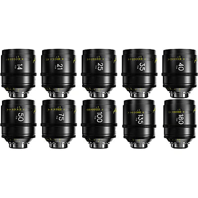 DZOFILM Arles 14/21/25/35/40/50/75/100/135/180mm FF/VV Prime Cine Lens (PL mount,meter)