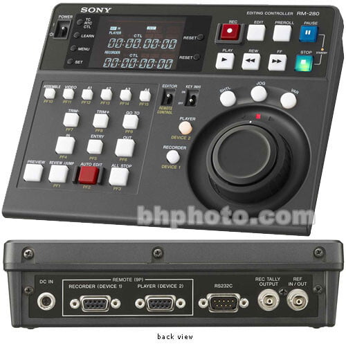 Sony RM280 Remote Edit Controller for Sony Professional Video Sony RM280 Remote Edit Controller for Sony Professional Video