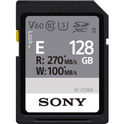 Sony 128 GB E Series UHS-II SDXC Memory Card Sony 128 GB E Series UHS-II SDXC Memory Card
