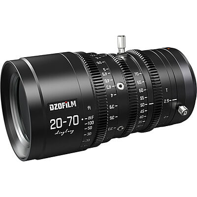 DZOFilm Pictor 20 to 55mm T2.8 Super35 Parfocal Zoom Lens (PL Mount and EF Mount)