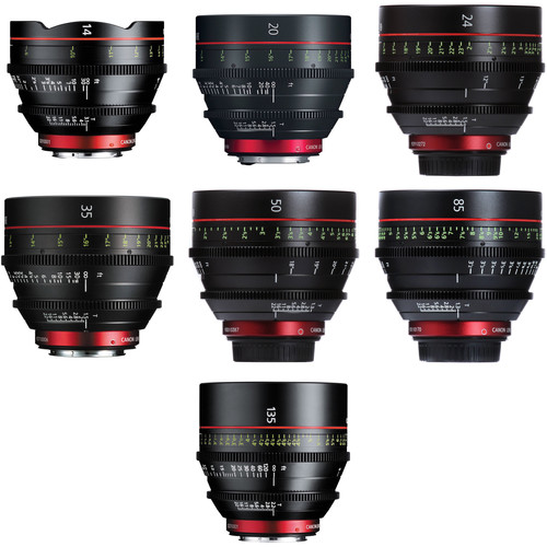 Canon DU EF 7 PRIMES 14/20/24/35/50/85/135 M