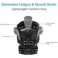 FLYCAM 5000 Stabilizer with Sliding QR Platform, Table Clamp, Arm Brace, and Comfort Arm & Vest FLYCAM 5000 Stabilizer with Sliding QR Platform, Table Clamp, Arm Brace, and Comfort Arm & Vest