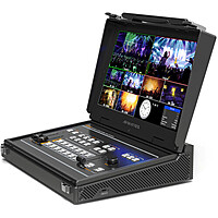 AVMATRIX Portable 6-Ch SDI/HDMI Multi-Format Streaming Switcher with 13.3" Display