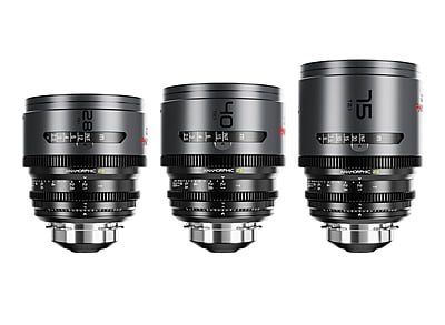 DZOFILM Pavo 2x anamorphic Prime A set 28/40/75mm T2.1 -Blue Coating- PL&EF mount (feet)