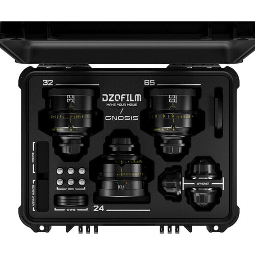DZOFILM Gnosis Macro 3-Lens Set (24mm/32mm/ 65mm T2.8) - imperial(with case) DZOFILM Gnosis Macro 3-Lens Set (24mm/32mm/ 65mm T2.8) - imperial(with case)