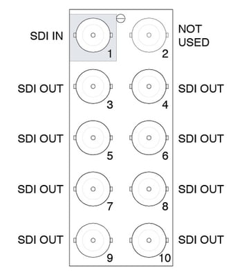 Rodd Video SEA-8803-R2 1x8 Distribution with Automatic Equalization for HD / SD-SDI and DVB-ASI Signals