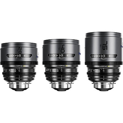 DZOFILM Pavo 2x anamorphic Prime A set 28/40/75mm T2.1 -Neutral Coating- PL&EF mount (feet)