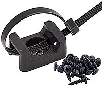 Cable Zip Ties 50Pcs Black Cable Tie Base Saddle Cable Zip Ties 50Pcs Black Cable Tie Base Saddle