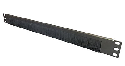 TUK MBRUSH BRUSH STRIP CABLE ACCESS PANEL Single sided, 1U, black