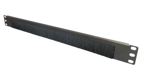 TUK MBRUSH BRUSH STRIP CABLE ACCESS PANEL Single sided, 1U, black TUK MBRUSH BRUSH STRIP CABLE ACCESS PANEL Single sided, 1U, black