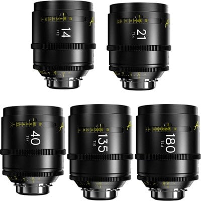 DZOFILM Arles 14/21/40/135/180mm FF/VV Prime Cine Lens (PL mount,meter) DZOFILM Arles 14/21/40/135/180mm FF/VV Prime Cine Lens (PL mount,meter)