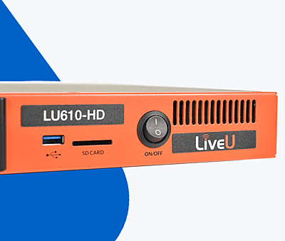 LiveU LU610 HEVC-4K encoder with internal modems