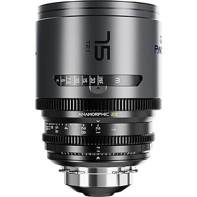 DZOFILM Pavo 2x anamorphic Prime 75mm T2.1-Blue Coating- PL&EF mount (feet)