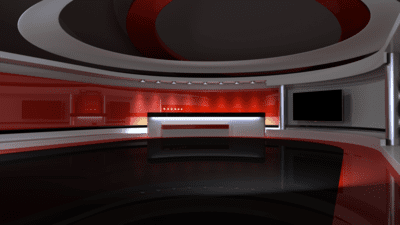 Ross Video CTS-CS-XPN-CCS002 A Fixed chromakey Set XPression project with Replaceable Image/Clip Layer.