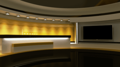 Ross Video CTS-CS-XPN-CCS007 A Fixed Chromakey Set XPression Project with Replaceable Image/Clip Layer.