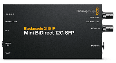 Blackmagic Design 2110 IP Mini BiDirect 12G SFP Converter