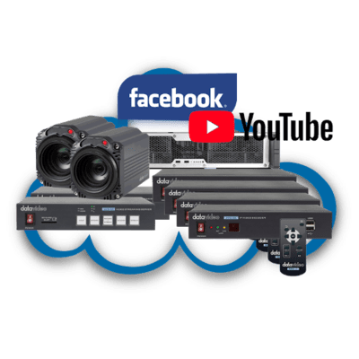 DATAVIDEO STR-100 -Corporate Streaming Set with cameras, encoders, streaming server and decoders