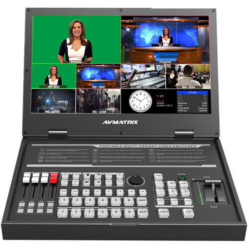 AVMATRIX PVS0615U Portable 6-Channel Switcher with USB Streaming & 15.6" Display AVMATRIX PVS0615U Portable 6-Channel Switcher with USB Streaming & 15.6" Display