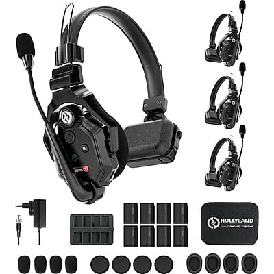 Hollyland Solidcom C1 Full duplex wireless intercom system with 4 wireless headsets