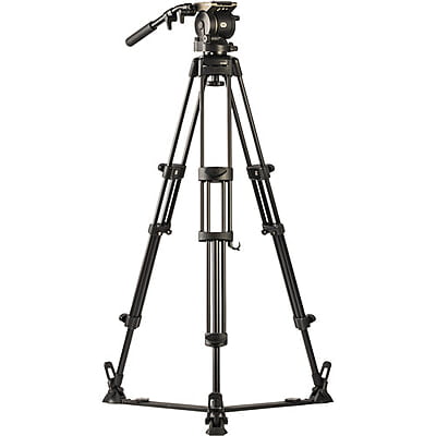 Libec HS-250M Tripod System with H25 Head, Mid-Level Spreader, Rubber Feet & Case