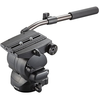 Libec RHP75 Fluid Head with PH-8B Extendable Pan Handles
