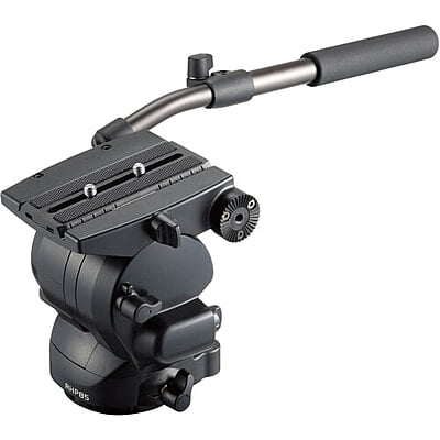 Libec RHP85 Fluid Head with PH-8B Extendable Pan Handles