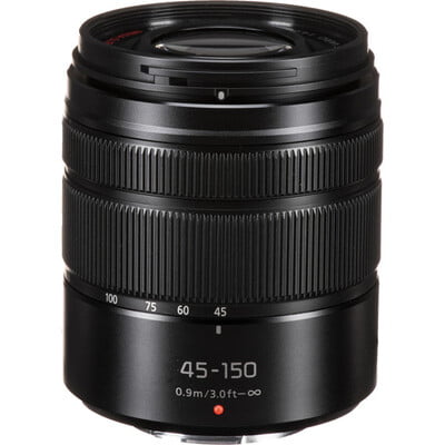 Panasonic Lumix G Vario 45-150mm f/4-5.6 ASPH. MEGA O.I.S. Lens with Circular Polarizer and UV Filters Kit