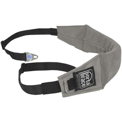 PortaBrace Heavy-Duty Suede Shoulder Strap with Camera Clips (Gray)