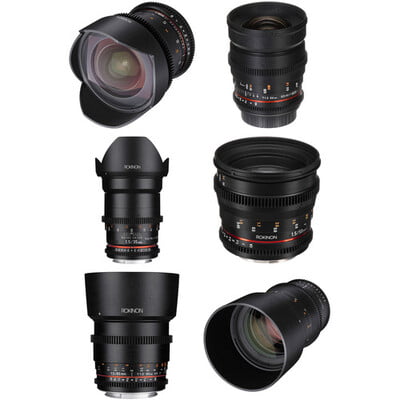 Rokinon Cine DS 6 Lens Kit with Canon EF Mount