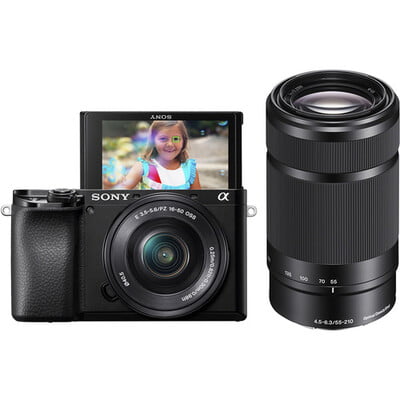 Sony A6100 body zwart + 16-50mm + 55-210mm