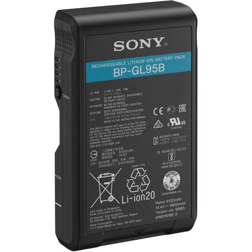 Sony BP-GL95B 14.4V Lithium-Ion V-Mount Battery (98Wh) Sony BP-GL95B 14.4V Lithium-Ion V-Mount Battery (98Wh)