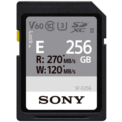 Sony UHS-II E series 256GB memory card Sony UHS-II E series 256GB memory card